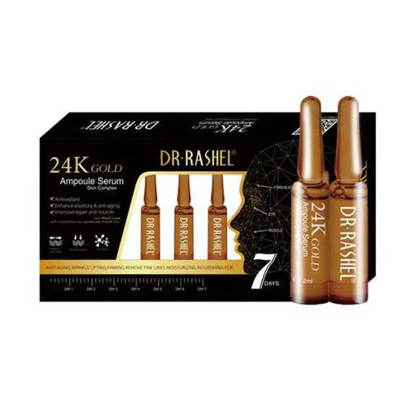امبولات للوجه د راشيل سيروم الذهب يزيد مرونه البشرة ب 7 أيام