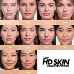 بودرة أساس مضغوطة اتش دي سكين مات فلفت 1Y08 من ميك اب فور ايفر