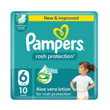 Pampers Rash Protection Taped Diapers Size 6 Pack 10 Count