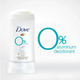 Dove Deodorant Free of Aluminum 0% and Aloe Vera for Sensitive Skin 24 Hour Protection - Pearl and Aloe Vera 174 gm