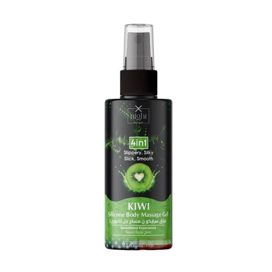 X-Night Delight Massage Gel 4×1 Silicone Kiwi 120ml
