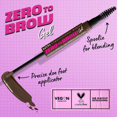 NYX Eyebrow Gel ZeroTo Brow 07 Espresso