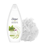 Dove shower wash matcha green tea and sakura flowers with loofah 250 ml