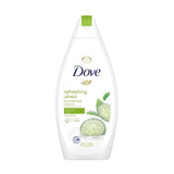 Dove Shower Gel Refreshing and Energizing with Cucumber and Green Tea Extract 750ml