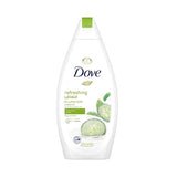 Dove Shower Gel Refreshing and Energizing with Cucumber and Green Tea Extract 750ml