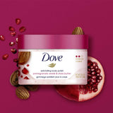 Dove Body Scrub With Pomegranate Seed Flavor And Shea Butter 298 Gm