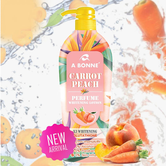 A Bonne Body Lotion For Skin Whitening With Carrot And Peach Scent 500 Ml