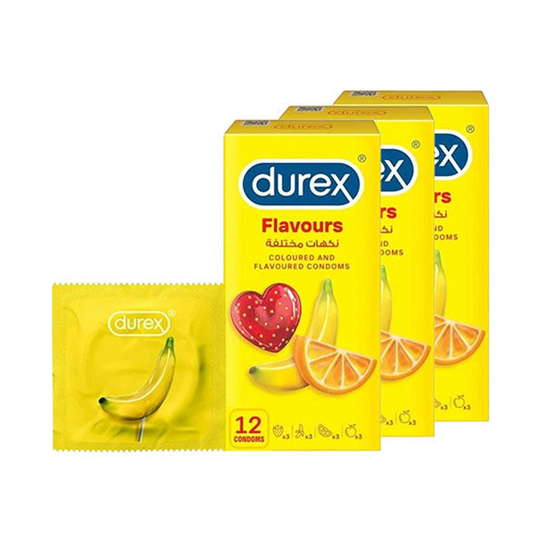 Offer Durex Medical Select Fruit Condoms 12 Pieces x 3