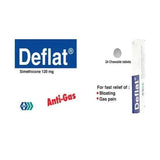 Deflat 120 mg chewable tablets