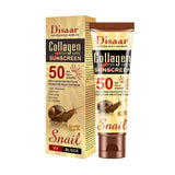 Disaar sunscreen with collagen and snail whitening and moisturizing face and body 50 grams