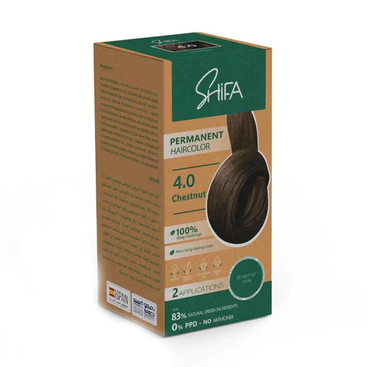 شفاء صبغة شعر دائمة 4.0 كستنائي 100 مل