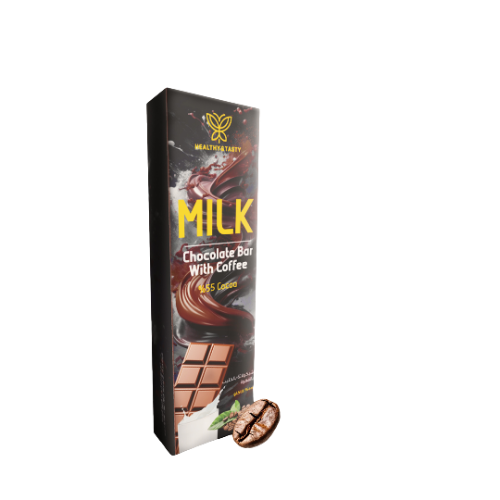 هيلثي اند تيستي شوكولاتة بالحليب والقهوة 40 جرام |  صيدلية.كوم.