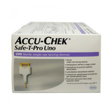 Accu-Chek Safe-T-Pro Uno blood glucose test strips single use only