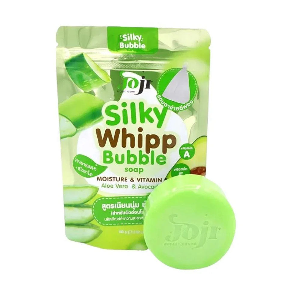 Joji Secret Young Silky Web Bubble Soap Bar with Aloe Vera and Avocado 100g