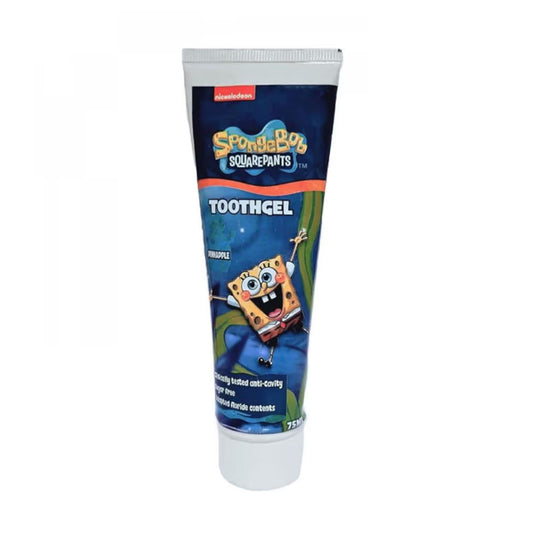 جل أسنان سبونج بوب للأطفال بنكهة الأناناس 75 مل من نيكلودين |  صيدلية.كوم.