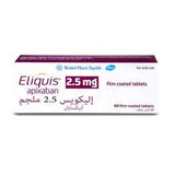 Eliquis 2.5 mg, 60 tablets