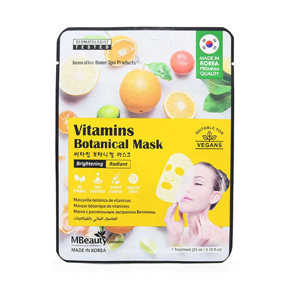M بيوتي قناع وجه نباتي بالفيتامينات 
