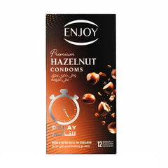 Enjoy Condoms Premium Delay Hazelnut 12 Pieces
