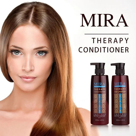 بلسم بزيت الأرجان والبروتين لتنعيم ولمعان الشعر المعالج  500 مل من ميرا