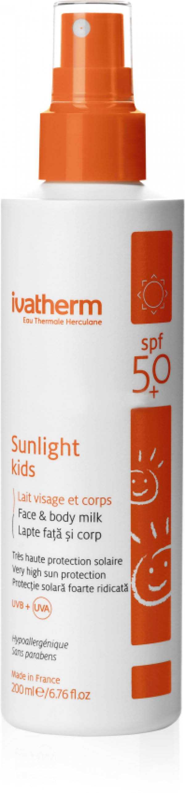 إيفاثيرم واقي شمس للأطفال حماية فائقة spf 50 وحليب للجسم 200 مل - Sidalih.com || صيدلية.كوم