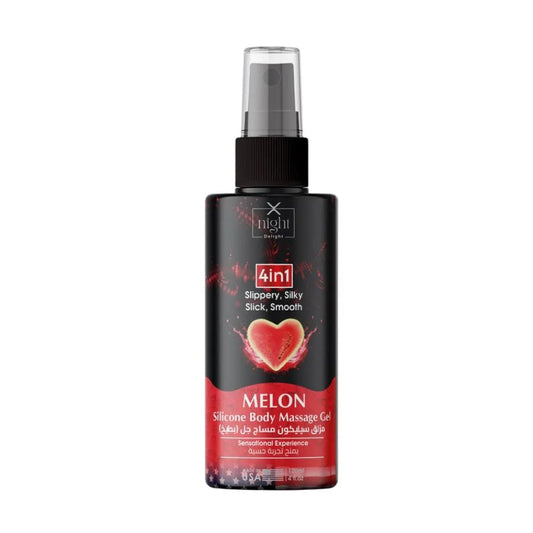 X-Night Delight Massage Gel 4×1 Silicone Melon 120ml