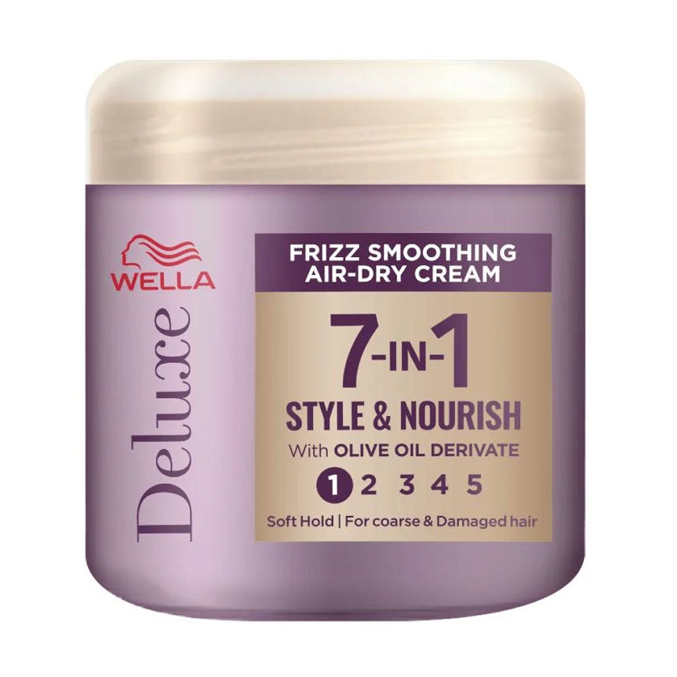 Wella Deluxe Hair Cream For Smoothing Curly Hair For Combing 7 In 1 - 150 Ml