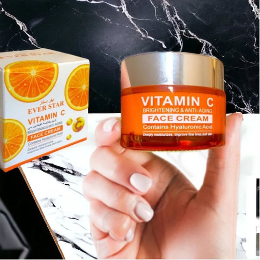 إيفر استار كريم فيتامين C وحمض الهيالورونيك
