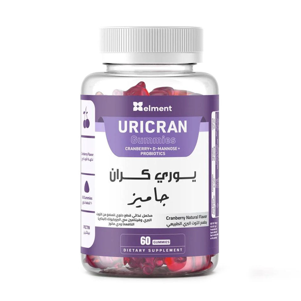 Elment Uuri Cranberry Gummies of Manuza and Cranberry 60 Pieces