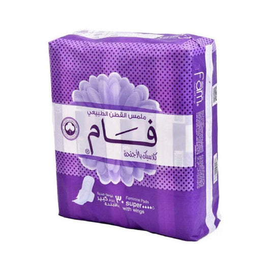فام فوط صحية مع أجنحة سوبر 