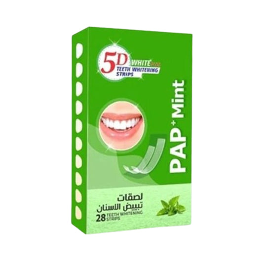 5D وايت بلس لصقات تبييض الأسنان بالنعناع