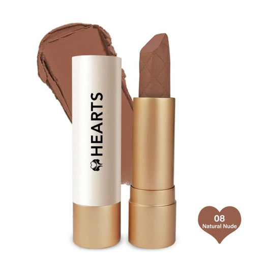 Hearts Lipstick Creamy Natural Nude 08