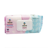 Vuva Baby Wipes Extra Sensitive with Purified Water 80% Alcohol-Free and Fragrance-Free