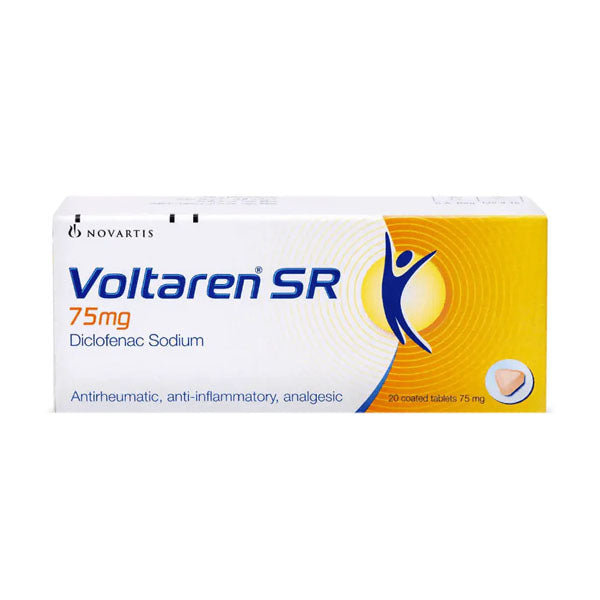 فولتارين 75 مجم ممتد المفعول 20 قرص.