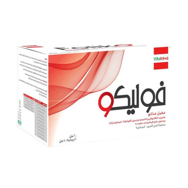 فوليكو حمض الفوليك مع اللاكتوفرين بنكهة الكرز الأسود 