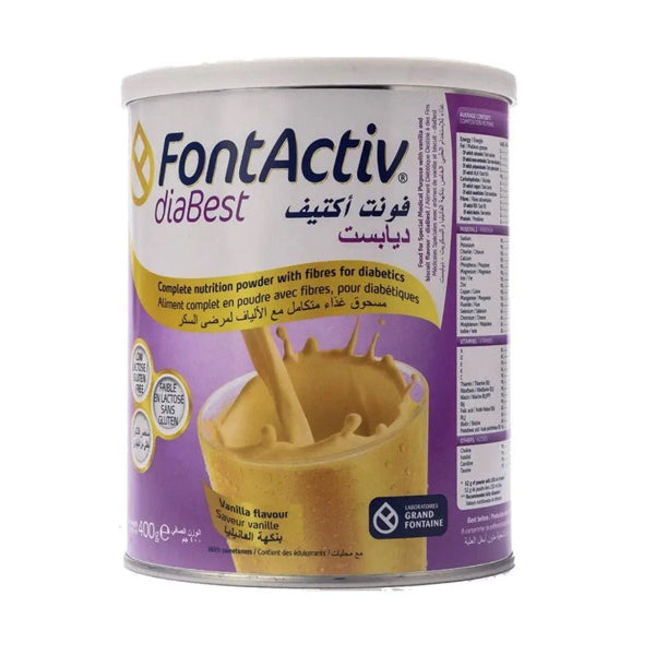 فونت اكتيف ديابست مسحوق بالفانيليا 400 جم.