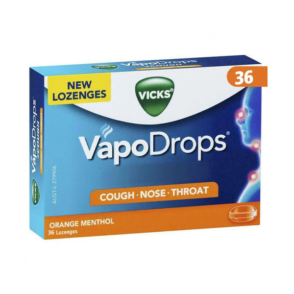 فيكس فابودروبس استحلاب منثول وبرتقال - 36 قرص.