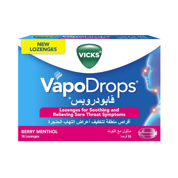 فيكس فابودروبس - مستحلب التوت والنعناع 16 قرص.