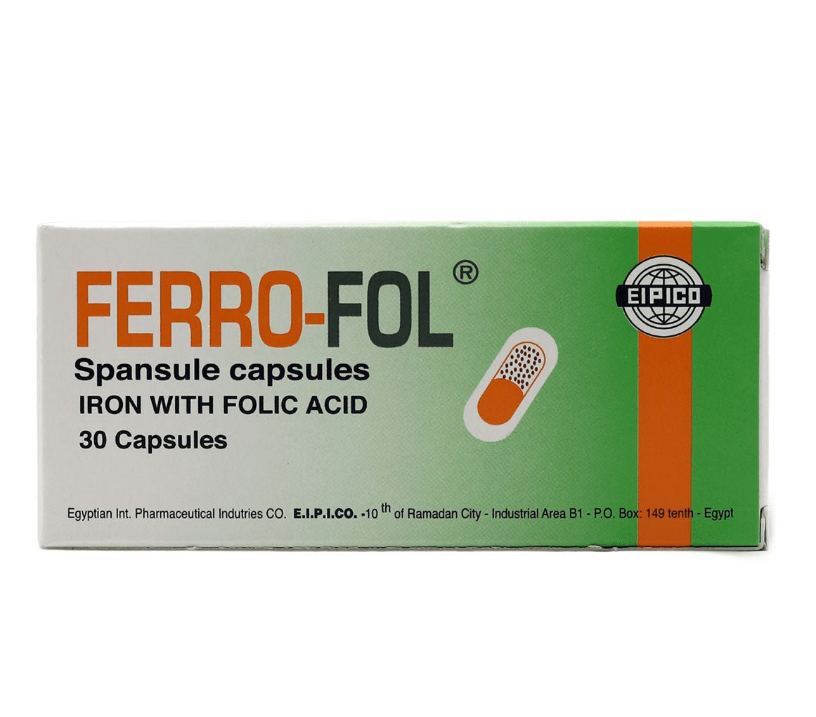 Ferro-Fol, Iron Rich Dietary Supplement Capsules - 30 Capsules ...