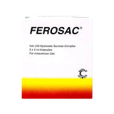 Ferosac 100 mg 5 Intravenous Ampoules