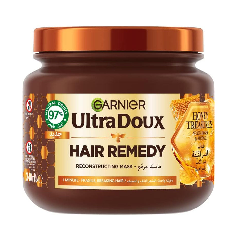 غارنييه ماسك شعر الترا دوكس مرمم بالعسل ملكي 340 مل