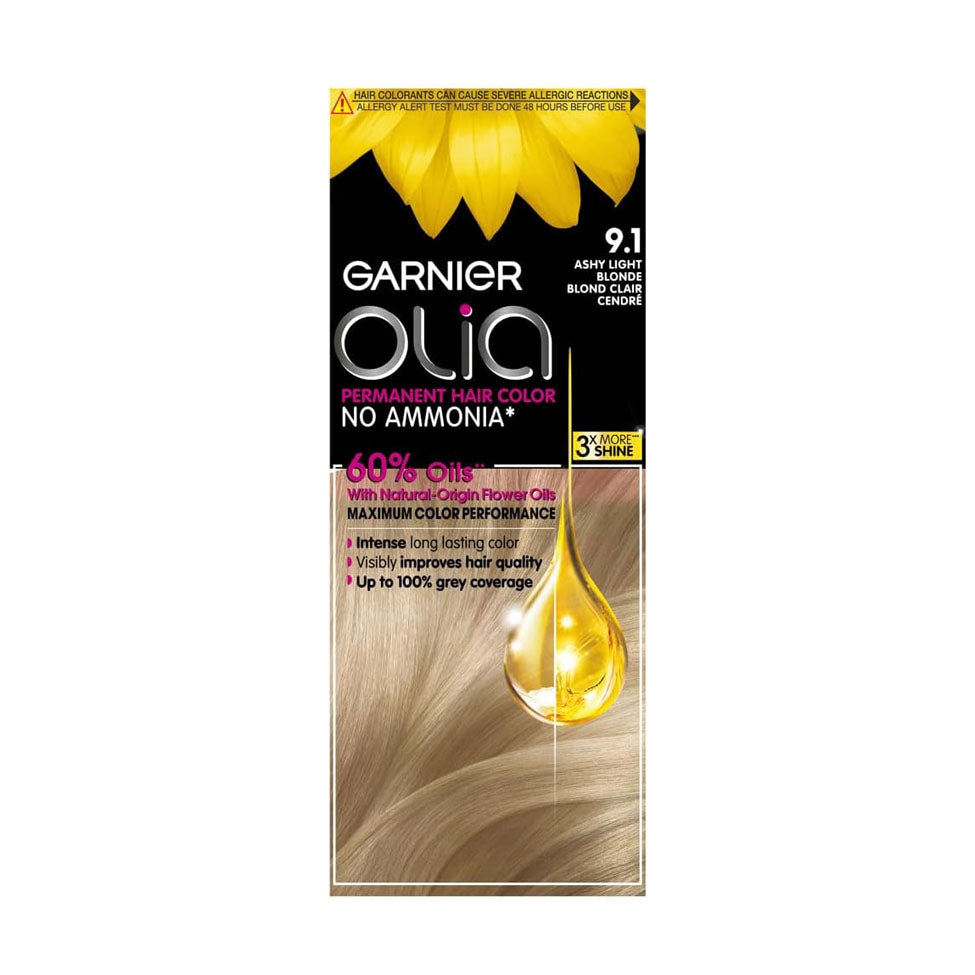 Garnier Hair Dye Olia Light Ash Blonde 9.1