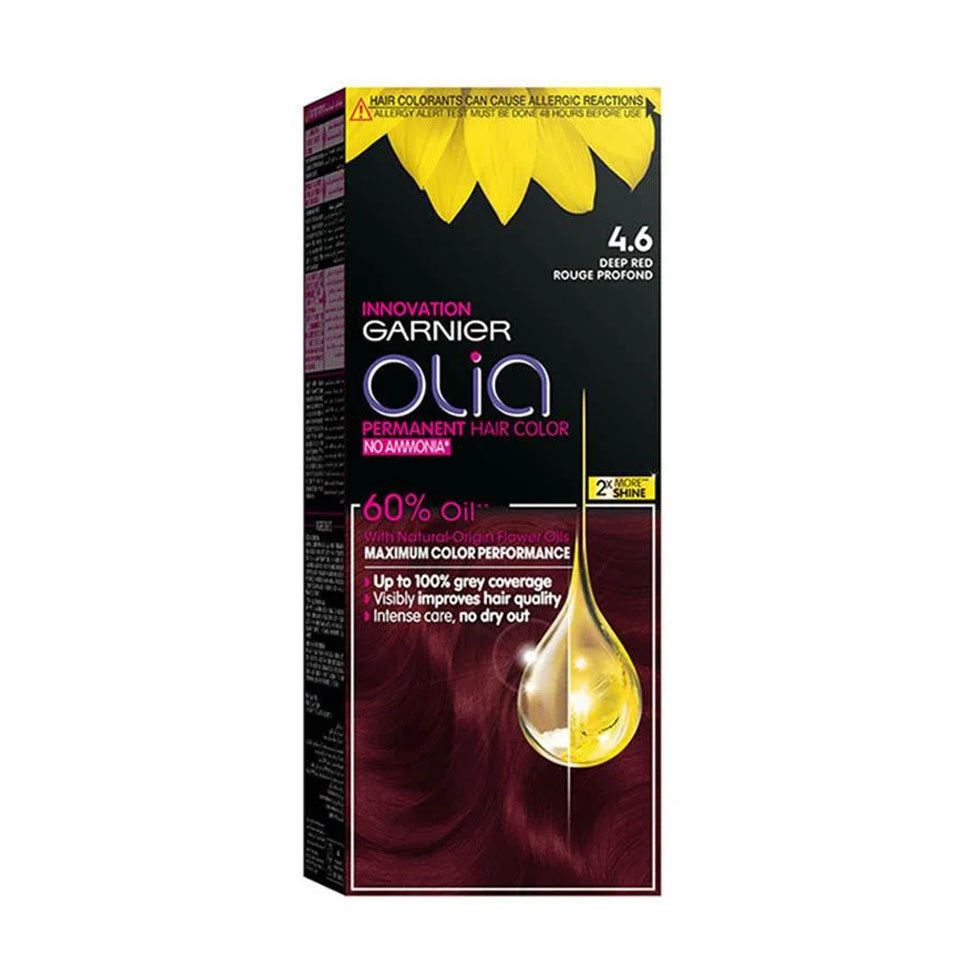 Garnier hair color olia dark red 4.6