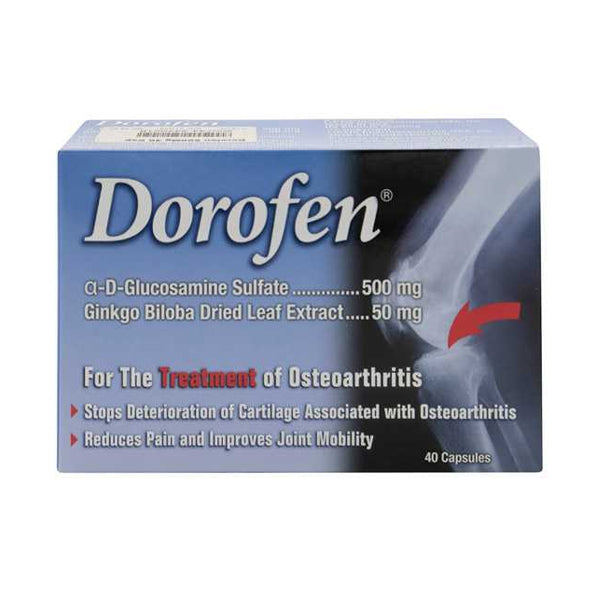 حبوب دوروفين لعلاج التهاب وخشونة المفاصل 40 كبسولة.