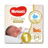 Huggies Size (1) 2-5 kg ​​Jumbo Pack 64 Diapers