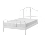 White Bed Frame 140 x 200 cm