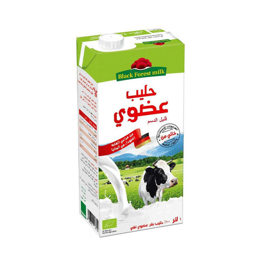 حليب بلاك فوريست عضوي قليل الدسم 
