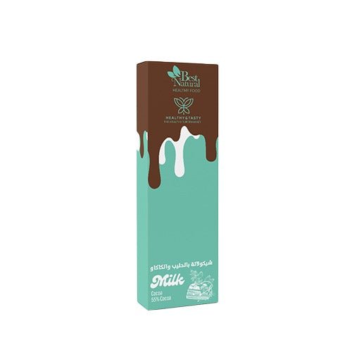 هيلثي اند تيستي شوكولاتة بالحليب طبيعية 55% كاكاو 40 جرام - Sidalih.com || صيدلية.كوم