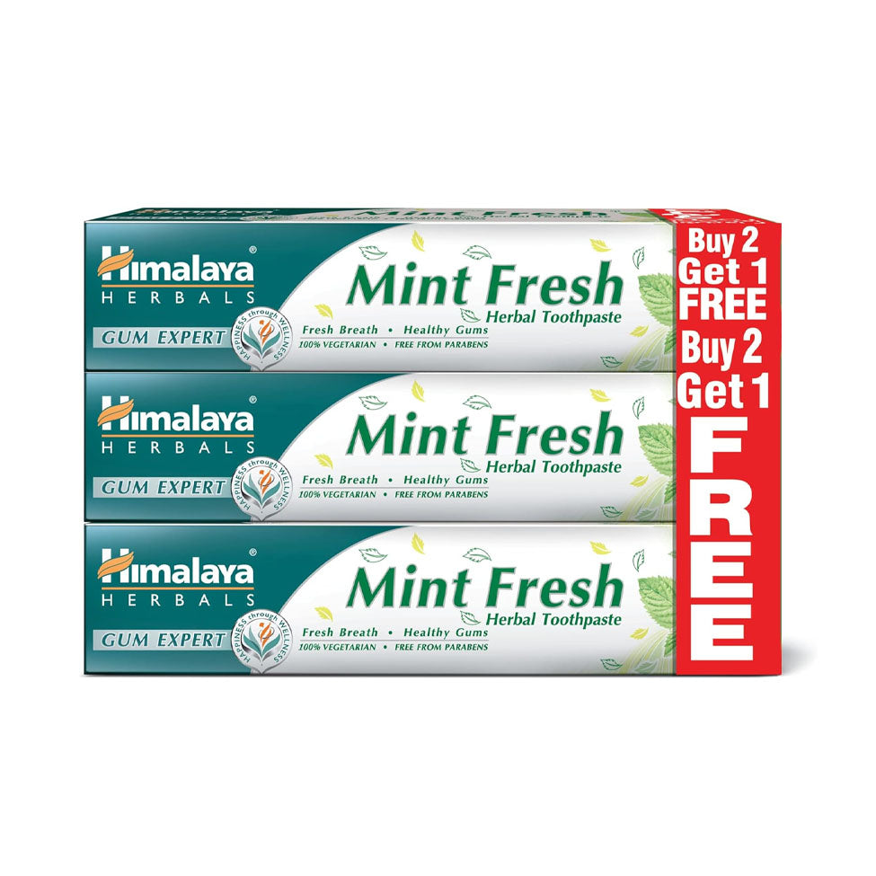 Himalaya Fresh Mint Herbal Toothpaste 2+1 Free 100 Ml