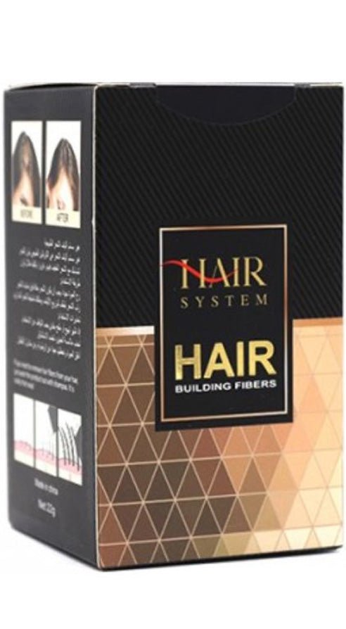 هير سيستم بودرة بناء الشعر - اسود - 22جم.