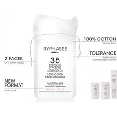 Byphasse Cotton Rounds for Makeup Removal 35 Pieces